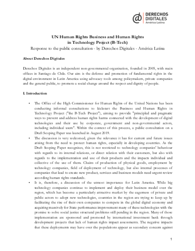 UN Human Rights Business And Human Rights In Technology Project (B-Tech ...